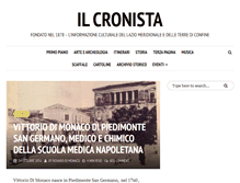 Tablet Screenshot of ilcronista.com